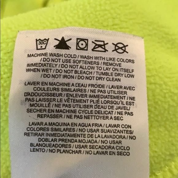 Nike THERMA-FIT Fleece Lined Neon Yellow Size S - Picture 8 of 10